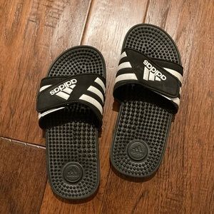 Black Adidas Slides